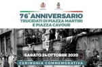 76^ ANNIVERSARIO TRUCIDATI DI PIAZZA MARTIRI E PIAZZA CAVOUR - cerimonia commemorativa