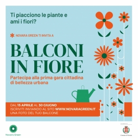 Balconi fioriti: il concorso di Comune e Novara Green