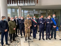 Ipazia: nuovo hub vaccinale di Novara inaugurato dal generale Figliuolo